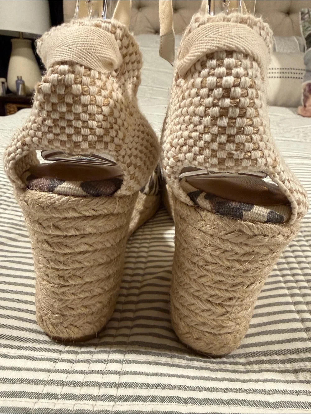 NWOT Margaux 'Ankle Wrap Espadrille Wedges' in 
